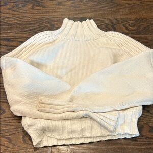 Zara Cream Turtleneck Sweater
